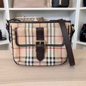 Burberry Haymarket Check Crossbody Bag
